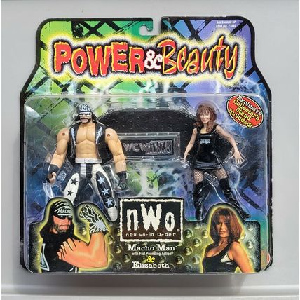 wwf ljn wrestling superstars power & beauty randy savage & elizabeth figures