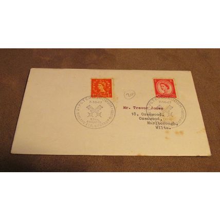 1967 GB Cover - East Mildland stamp club - Peterborough Keys frank