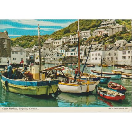 Outer Harbour, Polperro, Cornwall - John Hinde # 2DC 31