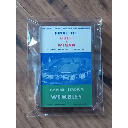 1959 Rugby League Challenge Cup Final fridge magnet - Hull vs Wigan