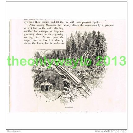 MOSSBRAE, CALIFORNIA, USA, BOOK ILLUSTRATION (PRINT) 1891