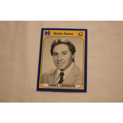 Vinny Cerrato 1990 Collegiate Collection Notre Dame NO. 88