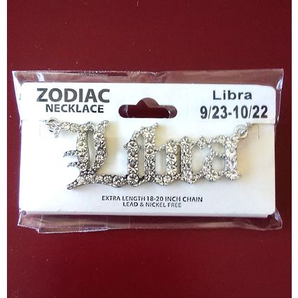 NEW Silver tone Gothic Zodiac Rhinestone Pendant Necklace - Nickel Free