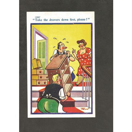 C Richter Cards Saucy Comic Postcard 12007 Drawers