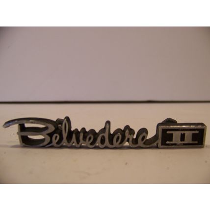 1967 PLYMOUTH BELVEDERE II GLOVE BOX DOOR EMBLEM OEM