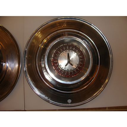 1964 PLYMOUTH HUBCAPS OEM 14" SET OF 4 B BODY FURY BELVEDERE SAVOY