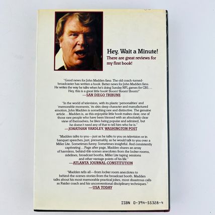 John Madden One Knee Equals Two Feet Football Hardcover Book