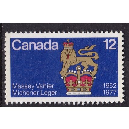 Canada 1977 Crown and Lion 12c Mint Hung SG 889 VGC