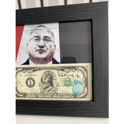 Domenyk Noonan hand signed autograph dollar thumb Manchester gangster framed