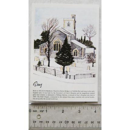 c.1980s postcard St Matthews Church, Sutton Bridge, Lincolnshire