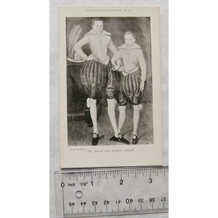 vintage postcard Sir Philip & Robert Sidney
