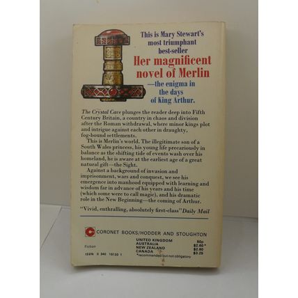 The Crystal Cave by Mary Stewart | Coronet, 1975 | PB