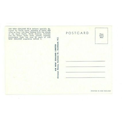 POSTCARD Air New Zealand DC-8 Jetliner - Unposted