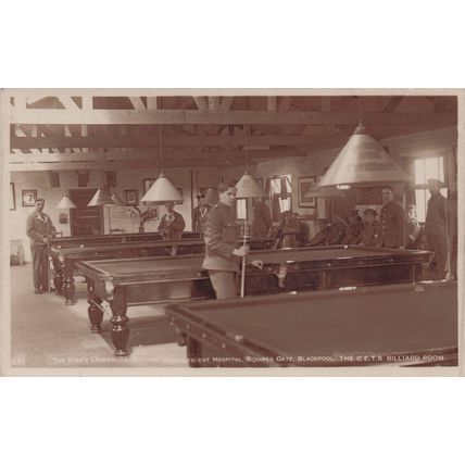 Kings Military Convalescent Hospital Blackpool Real Photo Old Postcard