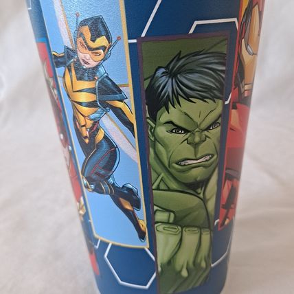 New ZAK Lot 4 Marvel AVENGERS TUMBLERS Plastic Drink Cups Water