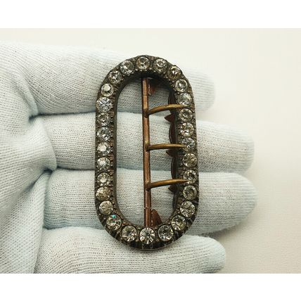 Job Lot of Six Antique Georgian, Victorian/Edwardian and 1920s Belt Buckles