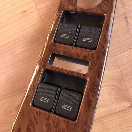 Audi D2 A8L A8 S8 Master Power Window Control Panel 4D1959517 OEM Woodgrain Fold