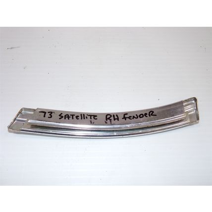 1973 73 Plymouth Satellite RH Fender Trim OEM Rear Edge Sebring + Plus