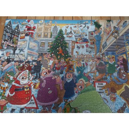 WASGIJ JIGSAW PUZZLE 1000 PIECES CHRISTMAS 2 PUZZLES SANTA DASH NUMBER 19