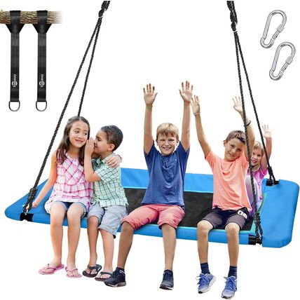 Trekassy 700Lbs 60" Rectangle Platform Tree Swing for Kids and Adults Waterproof
