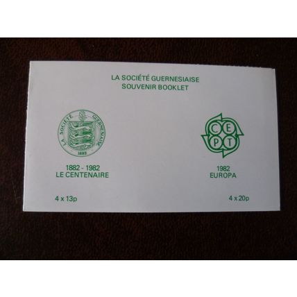 Guernsey 1982 La Societe Guernesiaise Souvenir booklet mint stamps CEPT SG254-5