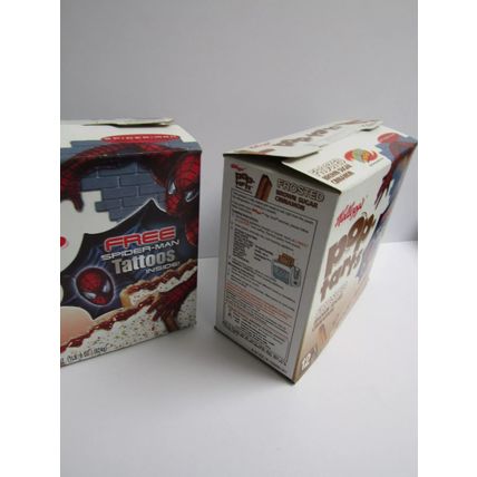 Kelloggs 2003 PopTarts Toasters Cereal Box x2 (Empty) Spider-Man