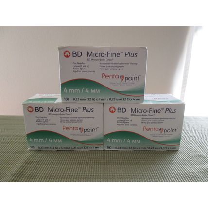 BD Micro-Fine Plus Penta point 4mm 32g 300 pen needles
