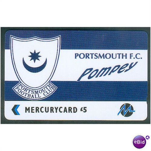 Mercury Paytelco PYF48 Portsmouth Football Club, Pompey Logo, £5 phonecard