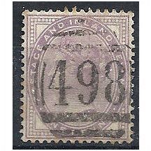 1881 SG171 1d Lilac 14 Dots Good Used - No 498 Cancel.
