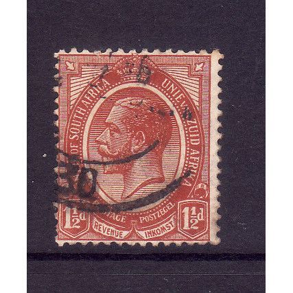 SOUTH AFRICA 1920 SG 5 1 1/2d CHESTNUT FINE USED