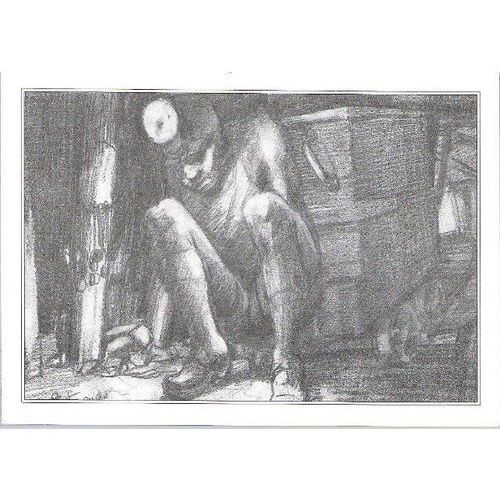 Holloway, Ted - Plate Ends (1984) - drawing - Bevan Boy - art postcard