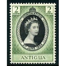 Antigua QEII 1953 Coronation Mounted Mint MM SG 120 Sc 106 CD 312 postage stamp