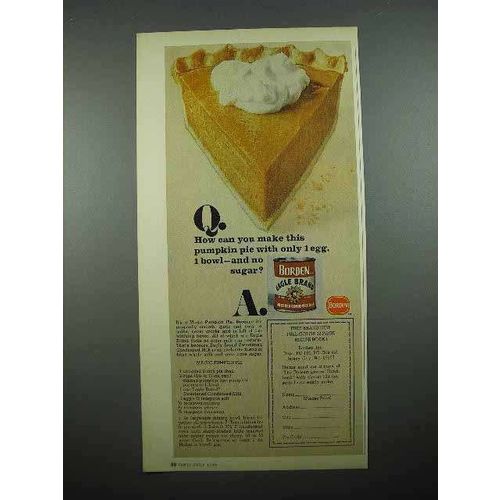 1969 Borden Eagle Brand Condensed Milk Ad - Pie
