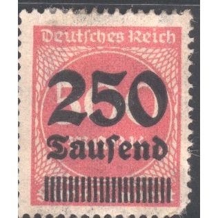 Germany 1923 - SG292 - surcharge 250T on 500m pink - Numeral - used hinged