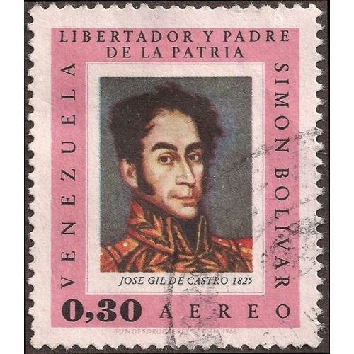 VENEZUELA, Simon Bolivar, pink 1966, 0.30 Bs, #2