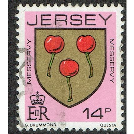 Jersey 1981 Arms of Jersey Families 14p Multicoloured SG263 GU