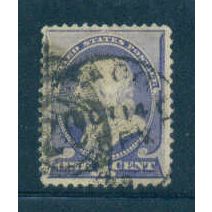 Used 212 1c Benjamin Franklin Just Clears M01345