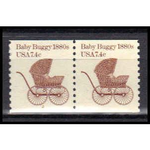 1902 7.4c Baby Buggy Very Fine MNH Dry Gum CNP Left 2 PA0381