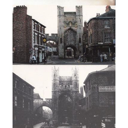 Monk Bar Richard III Museum Queen Elizabeth Portcullis 2x York Large Postcard s