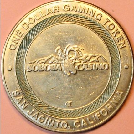 Soboba. $1 Casino Token. San Jacinto, CA. P92.