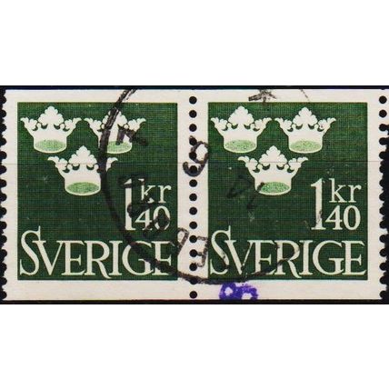 Sweden. 1939 1k40 (Pair) S.G.305 Used