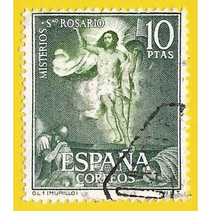 ESPAÑA. 1962. EDIFIL # 1473. SANTO ROSARIO. RESURRECCION (DE MURILLO)