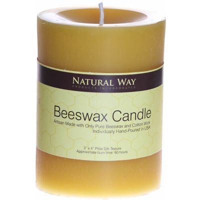 Pure Beeswax Candle[ 3"x4" ]
