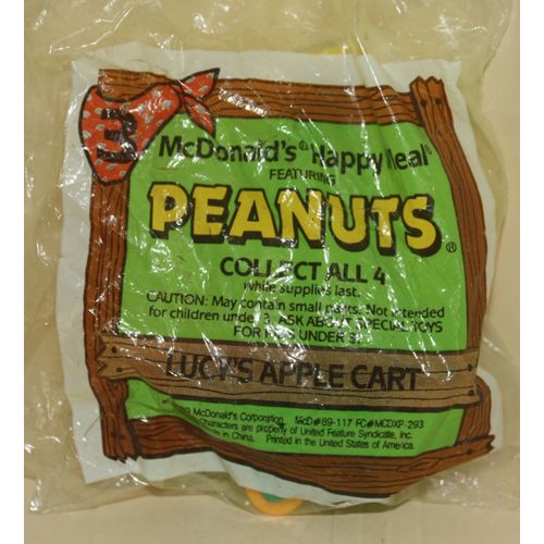 1990 McDonalds Peanuts #3 Lucy's Apple Cart Mint in Package