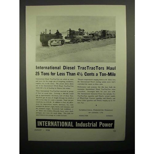 1938 International Harvester Diesel TracTracTor Ad!