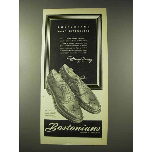 1948 Bostonians Gull Shoe Ad - Hand Shoemakers