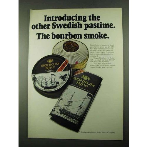 1969 Borkum Riff Tobacco Ad - The Other Swedish Pastime