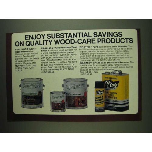 1984 Real-Wood Exterior Wood Preservative & Zip-Guard Ad