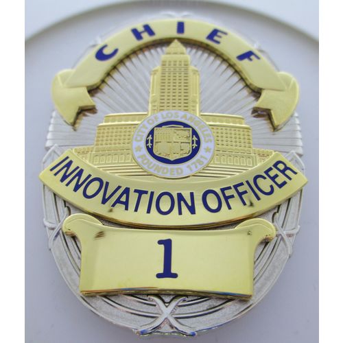 Private Film Production Prop Replica Badge Chief Innovation Officer #1 Ex RARE!