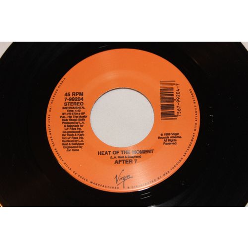 After 7 45 & Picture Sleeve-HEAT OF THE MOMENTx2 STEREO
